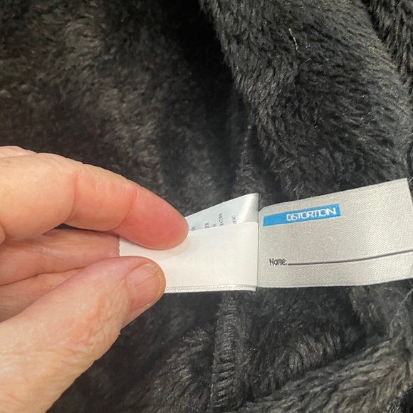 Black Blue and Cream Plaid Hooded Jacket, fleece lined boys XL - Picture 5 of 11